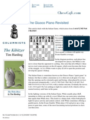 The Italian Game, PDF, Chess Openings